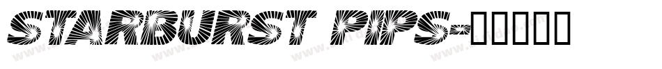 Starburst Pips字体转换